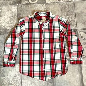 Gymboree plaid button up shirt - S (5/6)